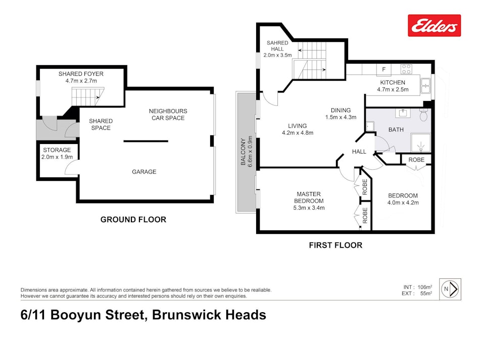 6/11 Booyun Street, Brunswick Heads, NSW, 2483 - Floorplan 1