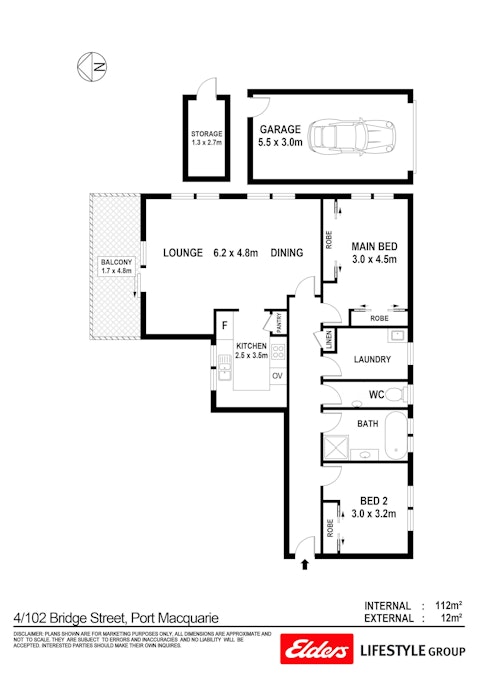 4/102 Bridge Street, Port Macquarie, NSW, 2444 - Floorplan 1