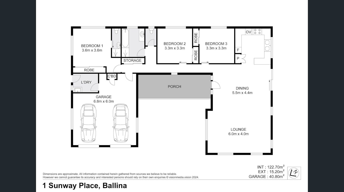 1 Sunway Place, Ballina, NSW, 2478 - Floorplan 1