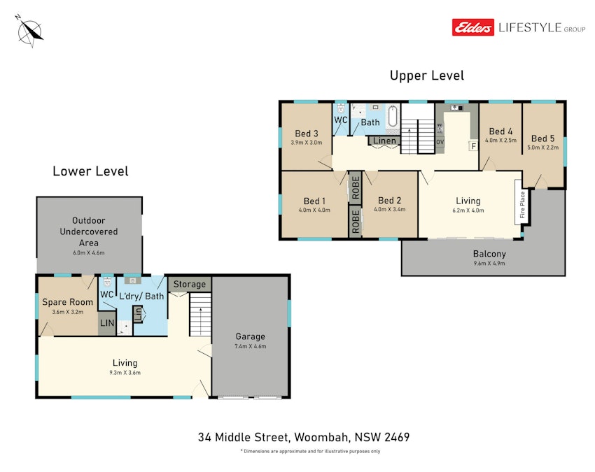 34 Middle Street, Woombah, NSW, 2469 - Floorplan 1