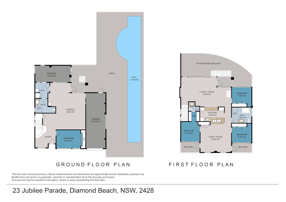 23 Jubilee Parade, Diamond Beach, NSW, 2430 - Floorplan 1