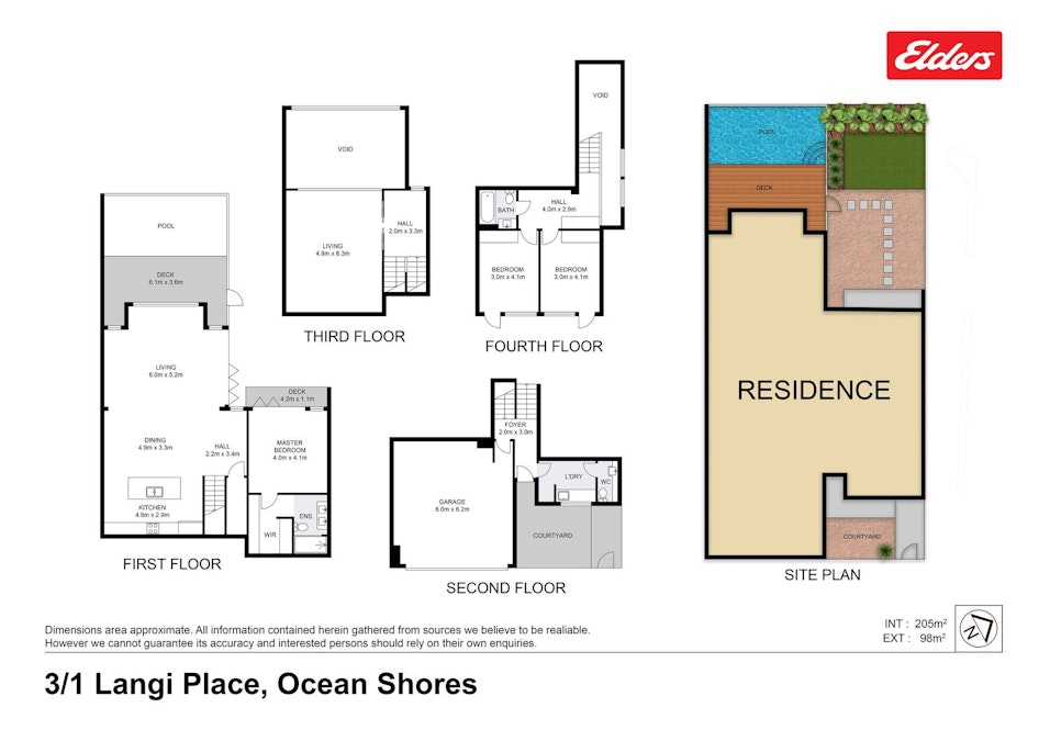 3/1 Langi Place, Ocean Shores, NSW, 2483 - Floorplan 1