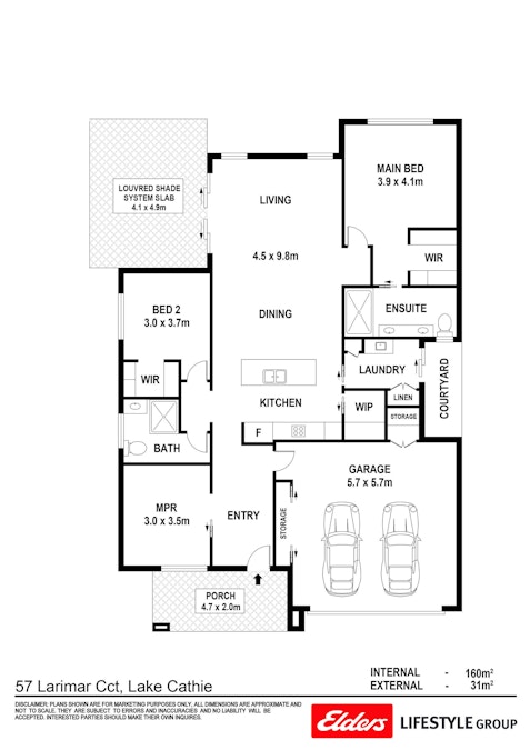 57 Larimar Loop, Lake Cathie, NSW, 2445 - Floorplan 1