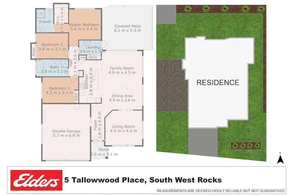 5 Tallowwood Place, South West Rocks, NSW, 2431 - Floorplan 1