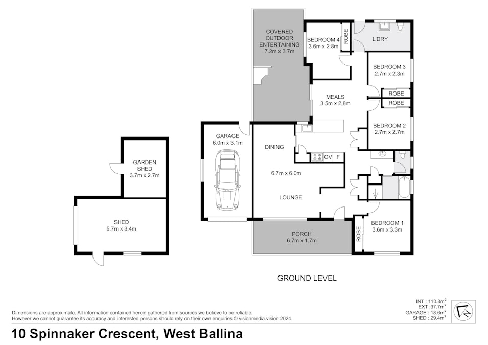 10 Spinnaker Crescent, West Ballina, NSW, 2478 - Floorplan 1