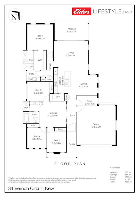 34 Vernon Circuit, Kew, NSW, 2439 - Floorplan 1