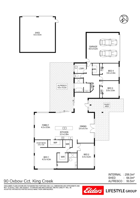 90 Oxbow Circuit, King Creek, NSW, 2446 - Floorplan 1