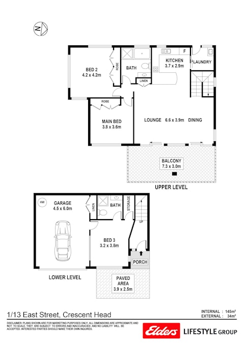 1/13 East Street, Crescent Head, NSW, 2440 - Floorplan 1