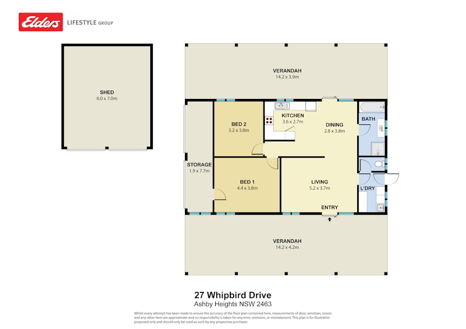 27 Whipbird Drive, Ashby Heights, NSW, 2463 - Floorplan 1