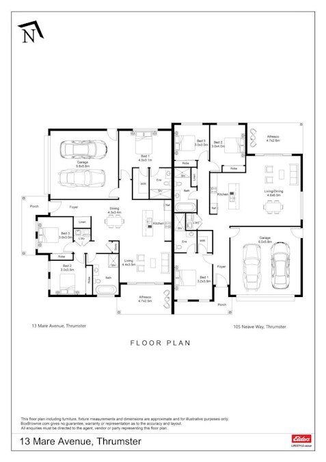 105 Neave Way, Thrumster, NSW, 2444 - Floorplan 1