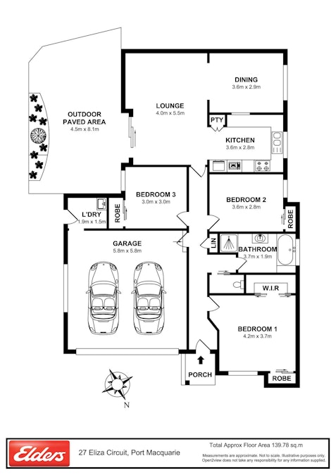 27 Eliza Circuit, Port Macquarie, NSW, 2444 - Floorplan 1