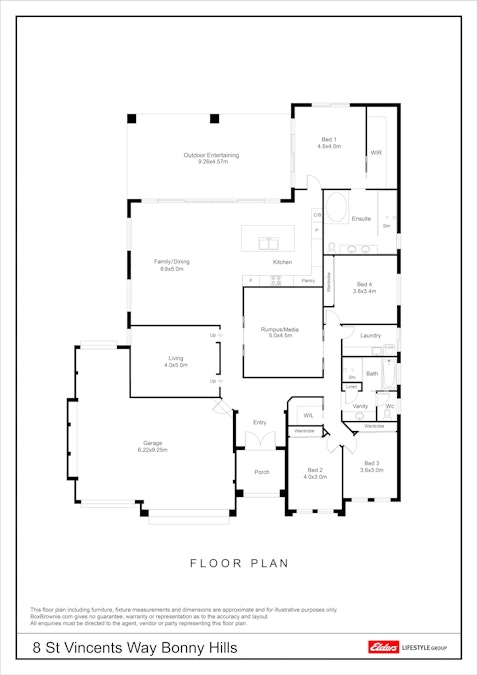 8 St Vincents Way, Bonny Hills, NSW, 2445 - Floorplan 1