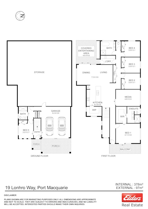 19 Lonhro Way, Port Macquarie, NSW, 2444 - Floorplan 1