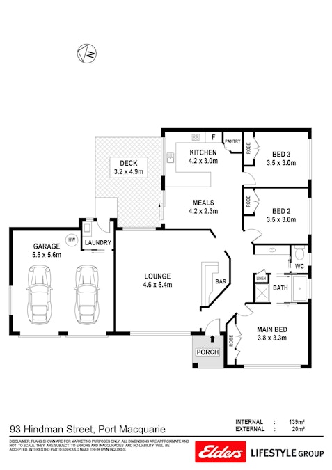 93 Hindman Street, Port Macquarie, NSW, 2444 - Floorplan 1