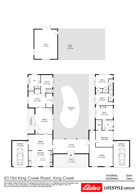 63 Old King Creek Road, King Creek, NSW, 2446 - Floorplan 1