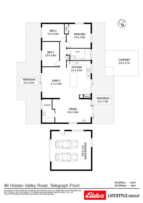 46 Hidden Valley Road, Telegraph Point, NSW, 2441 - Floorplan 1