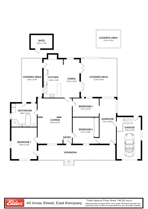 40 Innes Street, East Kempsey, NSW, 2440 - Floorplan 1