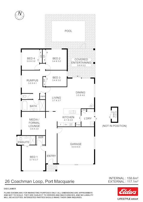 26 Coachman Loop, Port Macquarie, NSW, 2444 - Floorplan 1