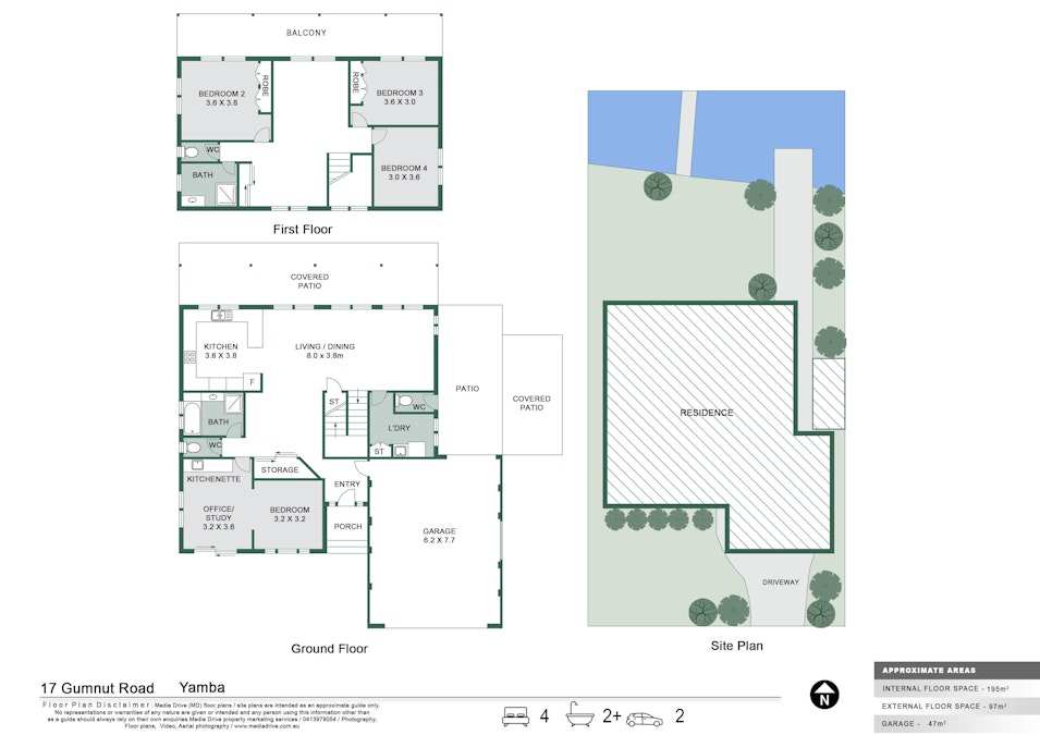 17 Gumnut Road, Yamba, NSW, 2464 - Floorplan 1