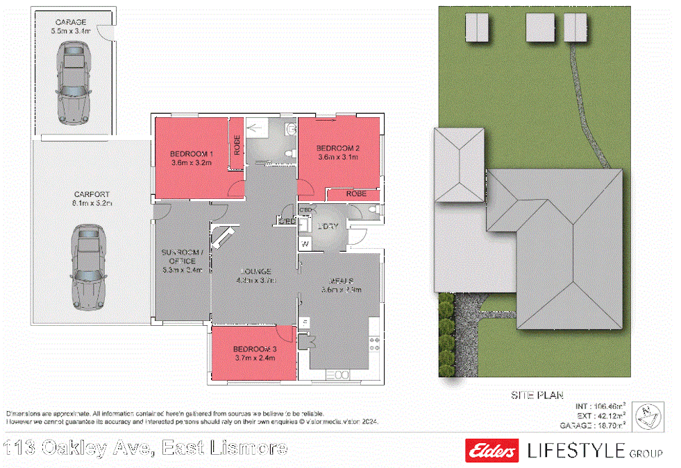 113 Oakley Avenue, East Lismore, NSW, 2480 - Floorplan 1