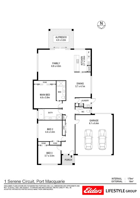 1 Serene Circuit, Port Macquarie, NSW, 2444 - Floorplan 1