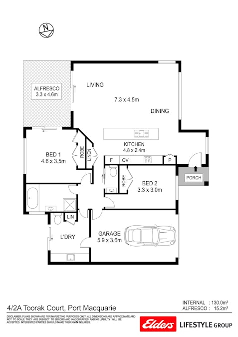 4/2A Toorak Court, Port Macquarie, NSW, 2444 - Floorplan 1