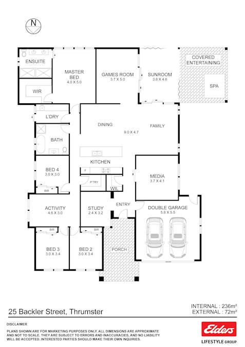 25 Backler Street, Thrumster, NSW, 2444 - Floorplan 1