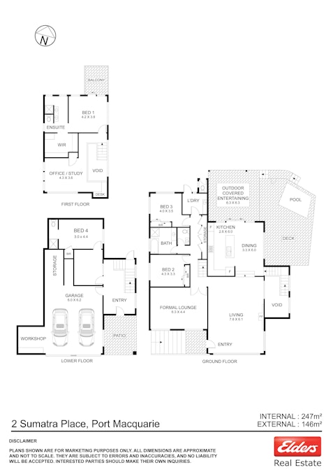 2 Sumatra Place, Port Macquarie, NSW, 2444 - Floorplan 1