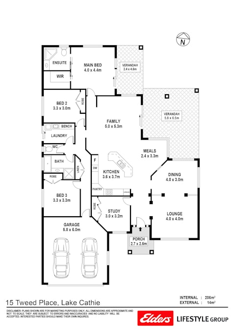 15 Tweed Place, Lake Cathie, NSW, 2445 - Floorplan 1