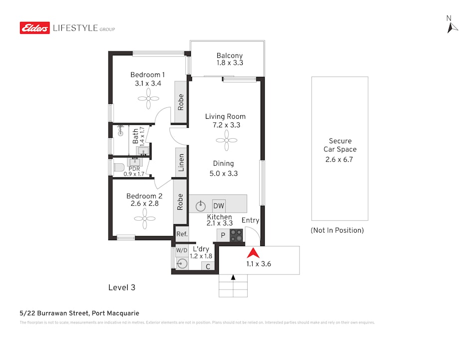 5/22 Burrawan Street, Port Macquarie, NSW, 2444 - Floorplan 2