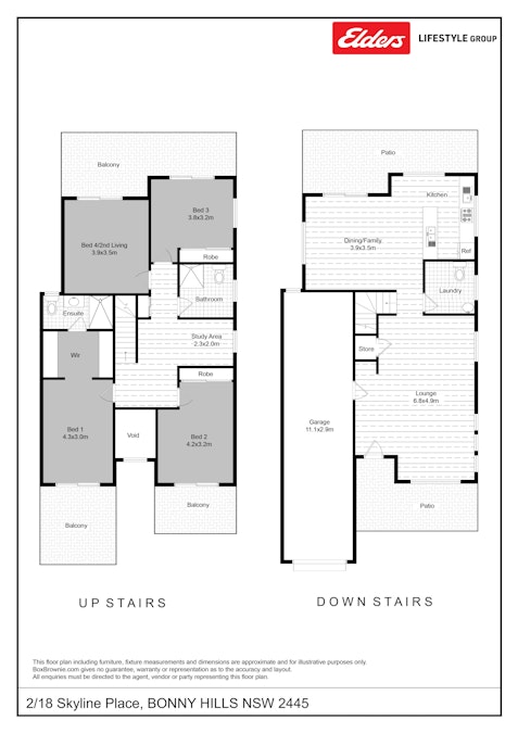 2/18 Skyline Place, Bonny Hills, NSW, 2445 - Floorplan 1