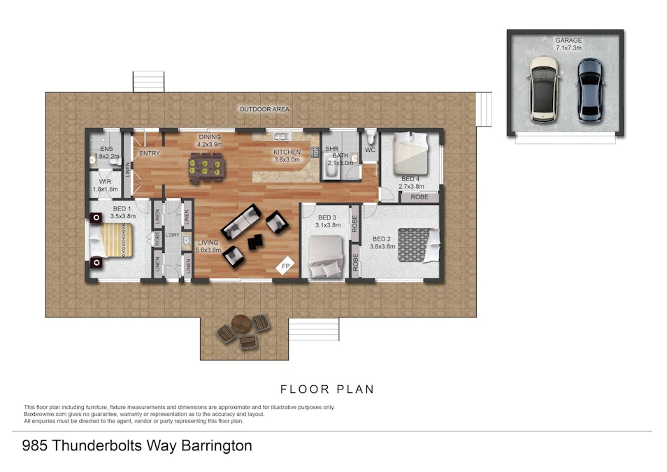 985 Thunderbolts Way, Barrington, NSW, 2422 - Floorplan 1