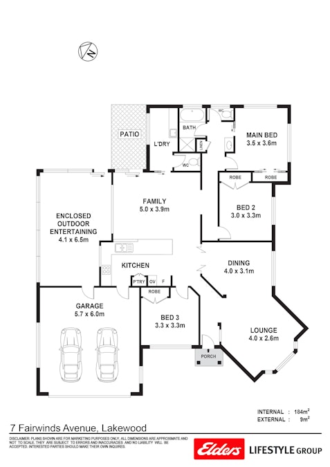 7 Fairwinds Avenue, Lakewood, NSW, 2443 - Floorplan 1