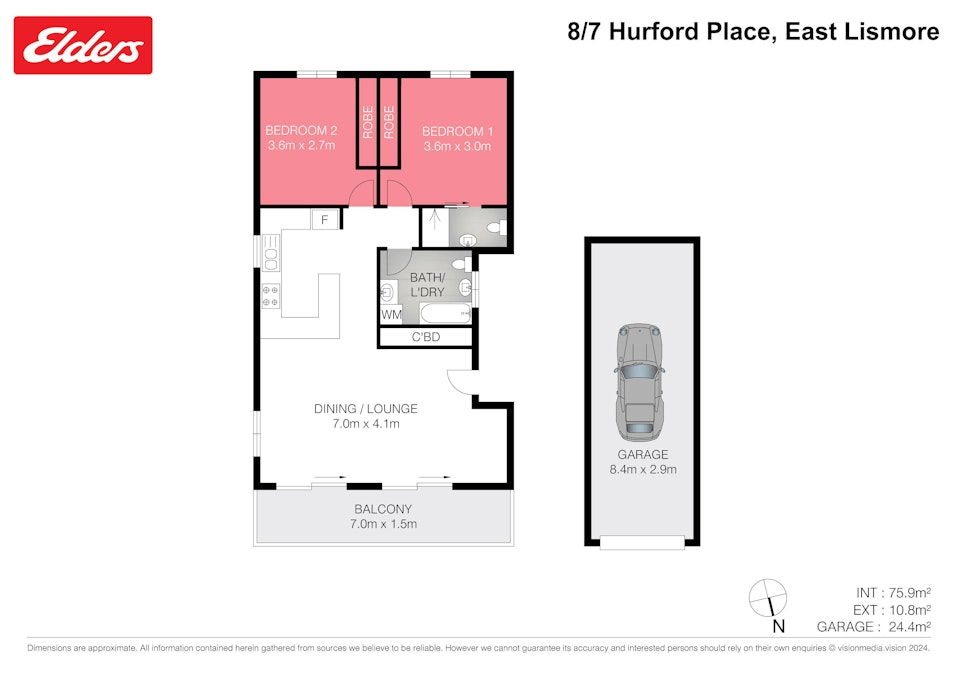 8/7 Hurford Place, East Lismore, NSW, 2480 - Floorplan 1