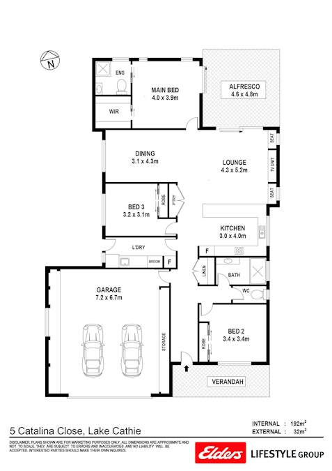 5 Catalina Close, Lake Cathie, NSW, 2445 - Floorplan 1