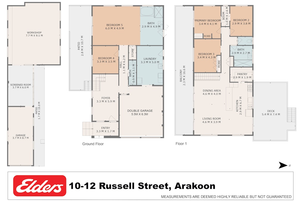 10 Russell Street, Arakoon, NSW, 2431 - Floorplan 1