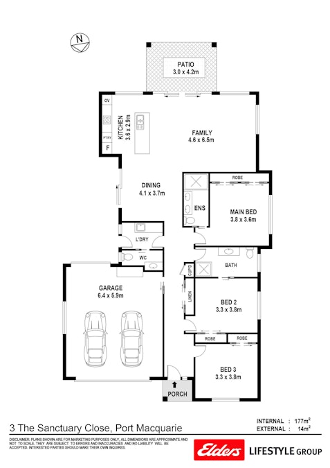 3 The Sanctuary Close, Port Macquarie, NSW, 2444 - Floorplan 1