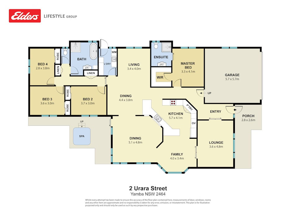 2 Urara Street, Yamba, NSW, 2464 - Floorplan 1