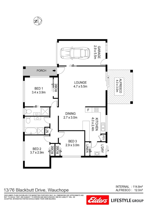 13/76 Blackbutt Drive, Wauchope, NSW, 2446 - Floorplan 1