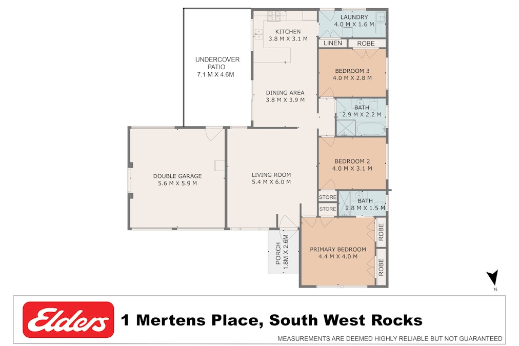 1 Mertens Place, South West Rocks, NSW, 2431 - Floorplan 1