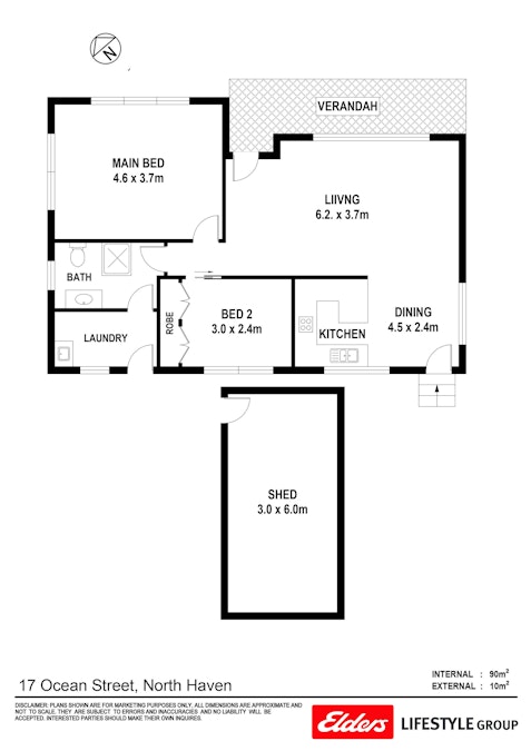 17 Ocean Street, North Haven, NSW, 2443 - Floorplan 1