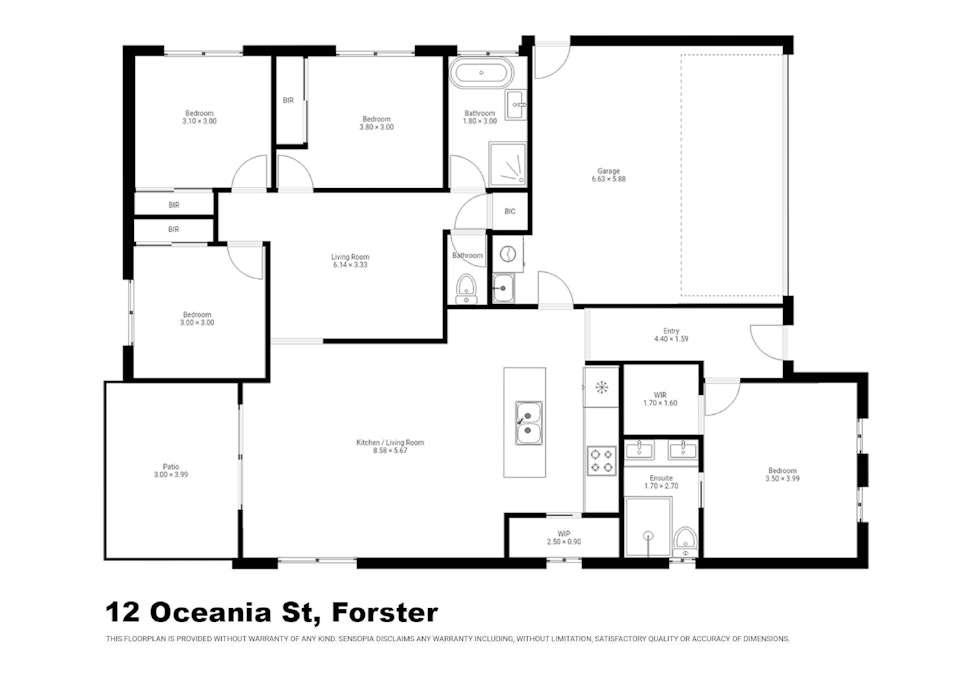 12 Oceania Street, Forster, NSW, 2428 - Floorplan 1