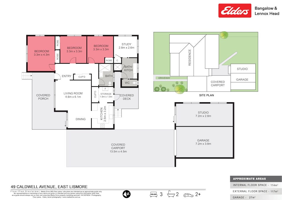 49 Caldwell Avenue, East Lismore, NSW, 2480 - Floorplan 1