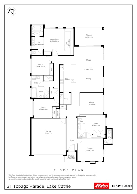 21 Tobago Parade, Lake Cathie, NSW, 2445 - Floorplan 1