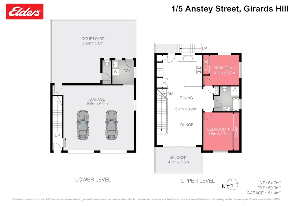 1/5 Anstey Street, Girards Hill, NSW, 2480 - Floorplan 1