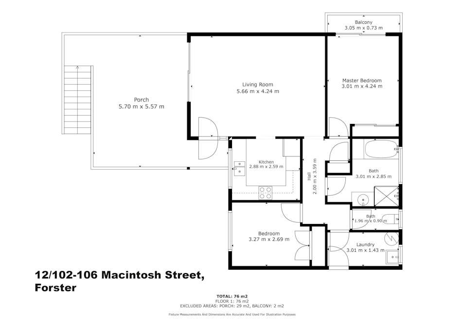 12/102-106 Macintosh Street, Forster, NSW, 2428 - Floorplan 1