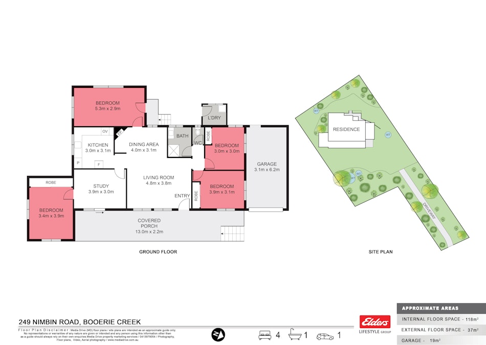 249 Nimbin Road, Booerie Creek, NSW, 2480 - Floorplan 1