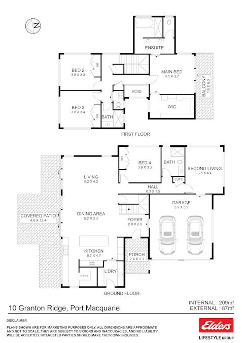 10 Granton Ridge, Port Macquarie, NSW, 2444 - Floorplan 1