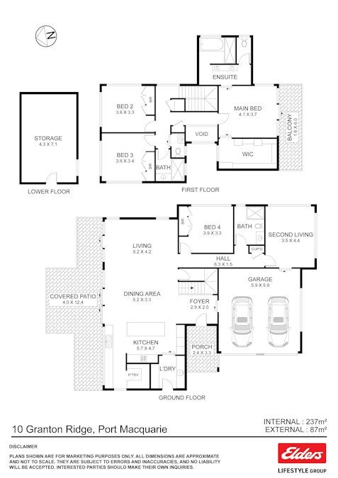 10 Granton Ridge, Port Macquarie, NSW, 2444 - Floorplan 1