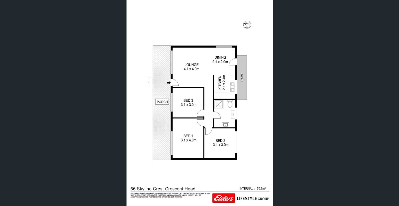 66 Skyline Crescent, Crescent Head, NSW, 2440 - Floorplan 1